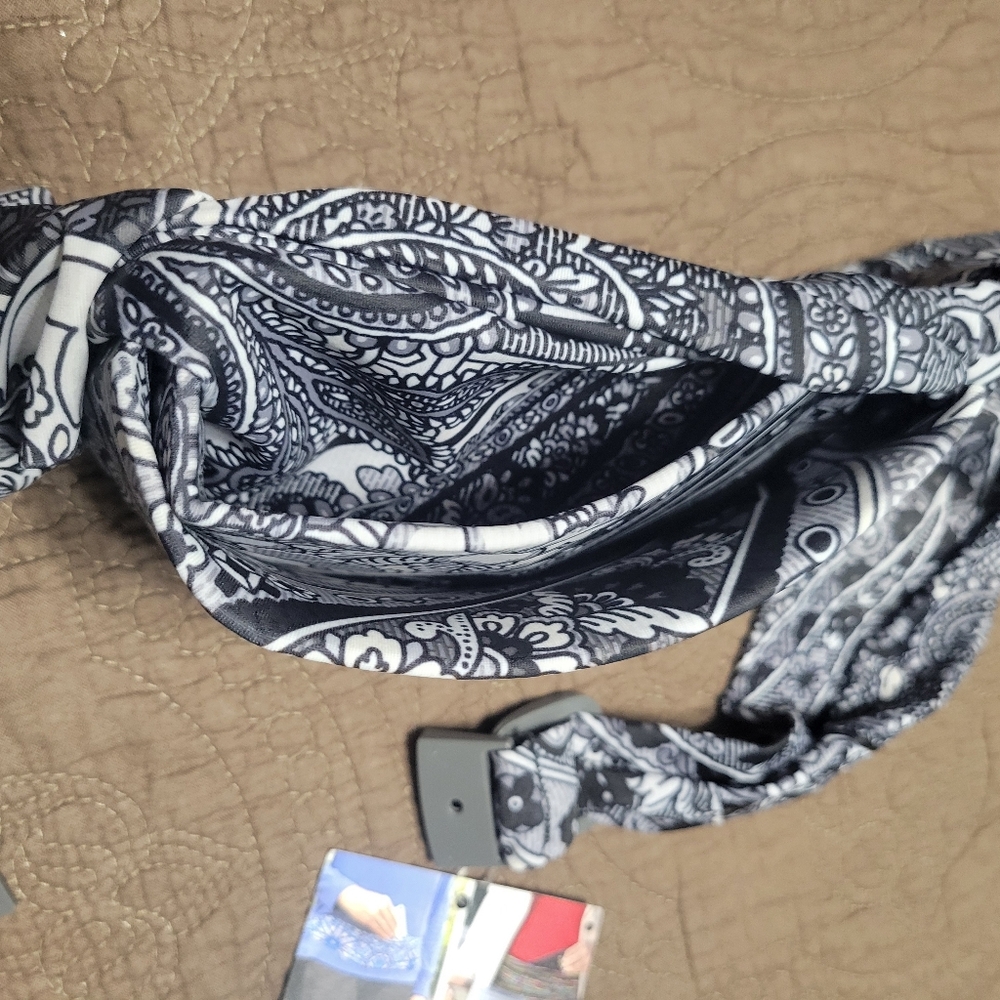 BANDI Classic Pocket Belt, travel belt, black and white, Large  NEW - Picture 3 of 10